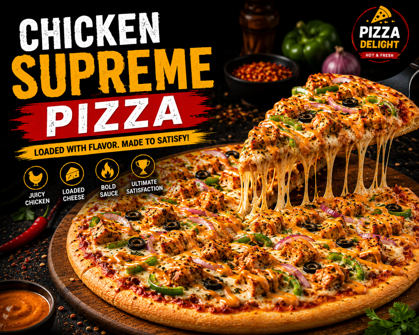 Chicken Supreme Pizza
